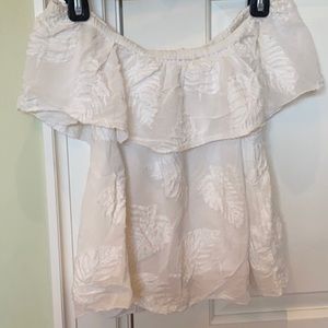 Aritzia embroidered Hollande blouse